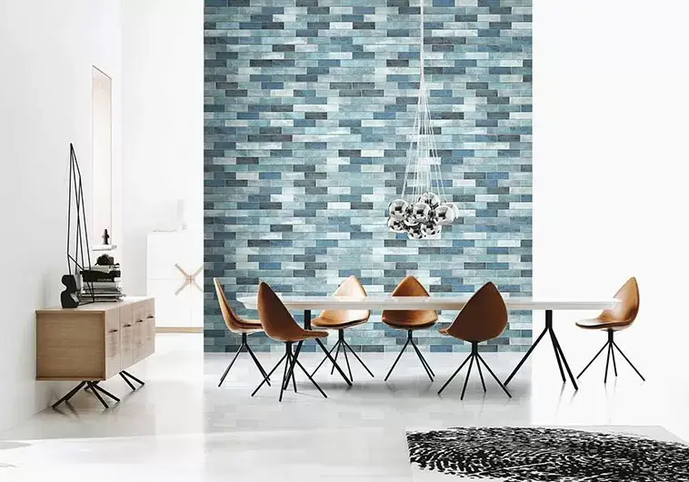 Trapezoid Square 3D Diamond Art Glass Mosaic Tile for Living Room Wall -  China Floor Tile, Flooring Tile