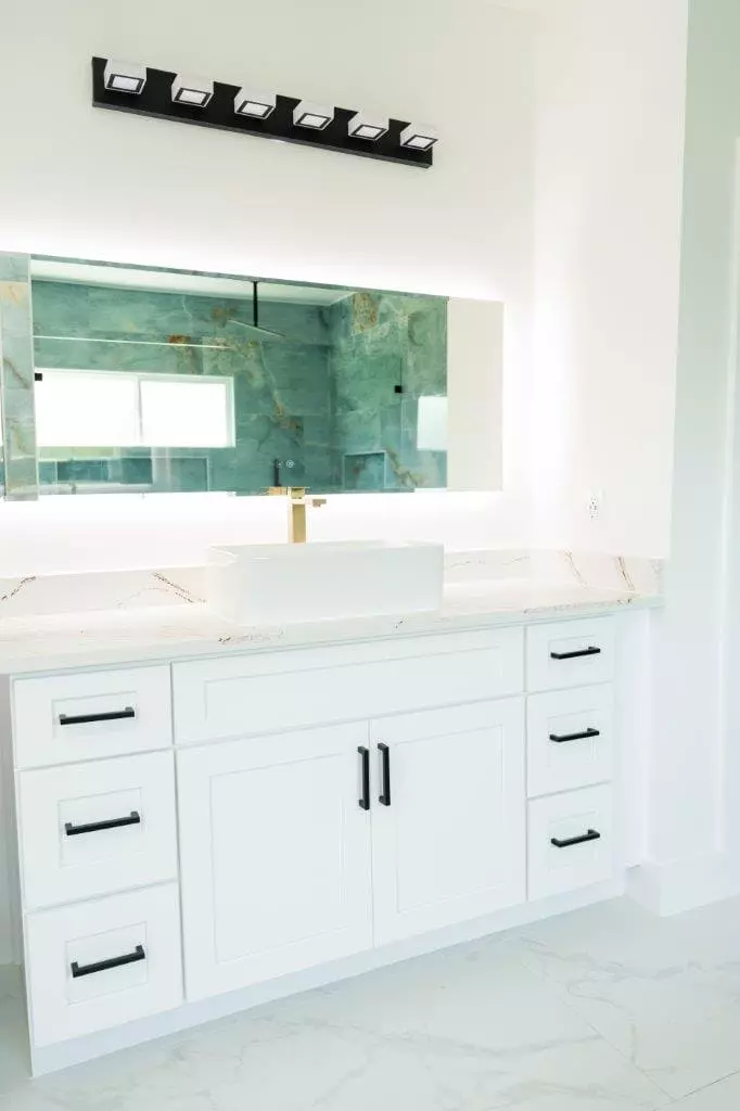 Shaker style cabinets are classic and versatile, making them a great choice for any bathroom design